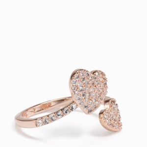 KATE SPADE • Adjustable Yours Truly Heart To Heart Ring